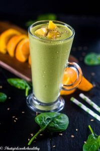 Breakfast green smoothie