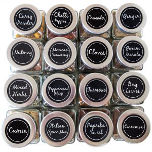 round spice jar labels