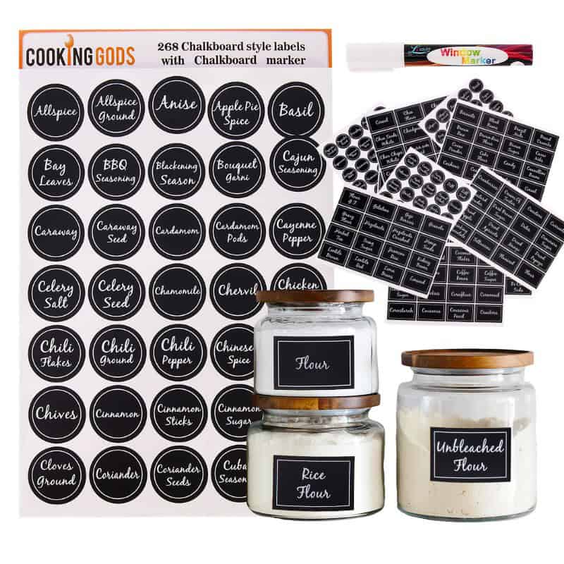 spice jar labels