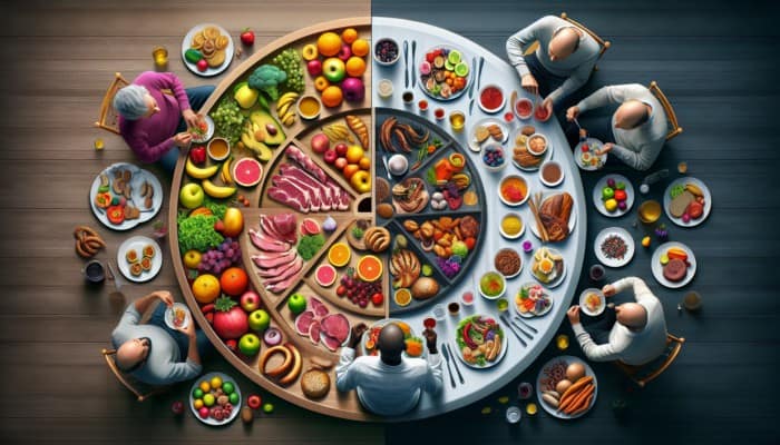 A person alternating between a day of normal eating and a day of fasting, symbolizing alternate day fasting.